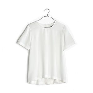 Madewell Short Sleeve Maison Button-Back Top